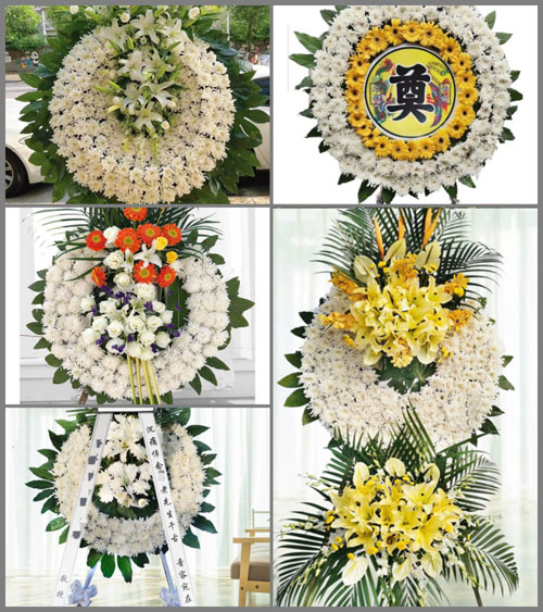 湖北黄冈市黄梅县独山镇严庄村花圈速递